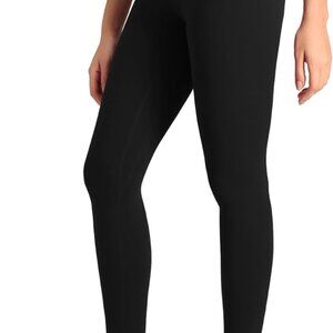 Durable Black Athletic Yoga Pants - High Rise, Butt Lifting, Size Medium 28”
